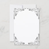 Braut und Bräutigam-Hochzeit Einladung (Rückseite)