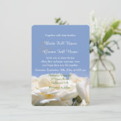 Braut- und Bräutigam-Hochzeit in Rosa pur Einladung (Stehend Vorderseite)