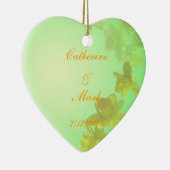 Braut und Bräutigam, Hochzeit, Tulpengelb, Blume Keramikornament (Rechts)