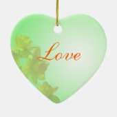 Braut und Bräutigam, Hochzeit, Tulpengelb, Blume Keramikornament (Hinten)