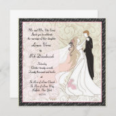 Braut-und Bräutigam-Hochzeits-Einladung Einladung (Vorne/Hinten)