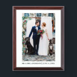 Braut-und Bräutigam-Hochzeits-Foto-Plakette Awardplakette<br><div class="desc">Braut-und Bräutigam-Hochzeits-Foto-Plakette</div>