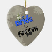 Braut-und Bräutigam-Hochzeits-Verzierung Keramik Ornament (Rechts)