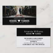 Braut und Bräutigam, Hochzeitsplaner Visitenkarte (Vorne/Hinten)