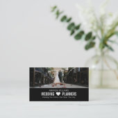 Braut und Bräutigam, Hochzeitsplaner Visitenkarte (Stehend Vorderseite)