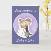 Braut-und Bräutigam-Kinder Karte (Gelbe Blume)