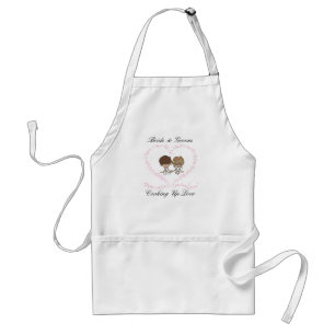 Braut und Bräutigam-Kochen herauf Liebe 1 Schürze