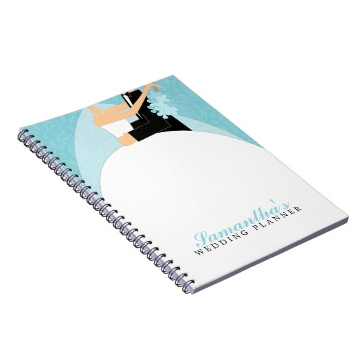 Braut-und Bräutigam-kundenspezifischer Notizblock (Rechte Seite)