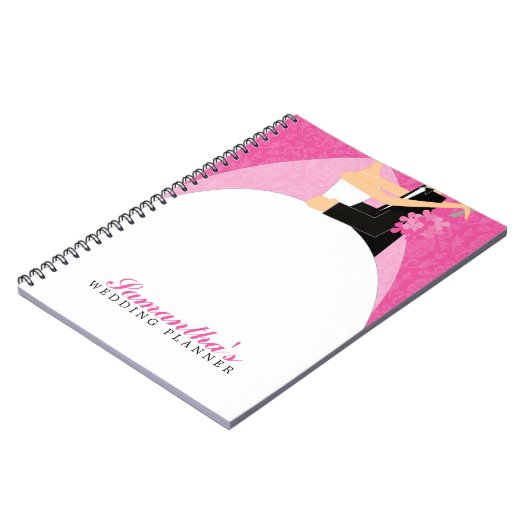 Braut-und Bräutigam-kundenspezifischer Notizblock (Linke Seite)