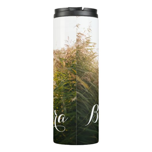 Braut und Bräutigam küssen Thermosbecher (Rückseite)