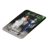 Braut und Bräutigam laufen, Save the Date, Brauch Magnet (Linke Seite)