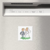 Braut und Bräutigam Magnet (In Situ (Geschirrspüler))