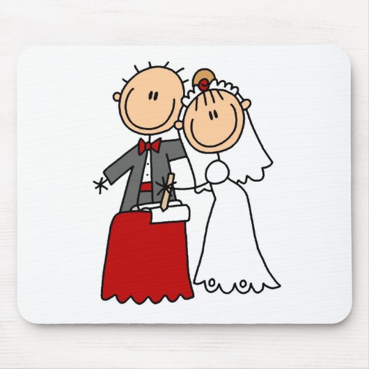 Braut und Bräutigam-Mauspad Mousepad (Vorne)
