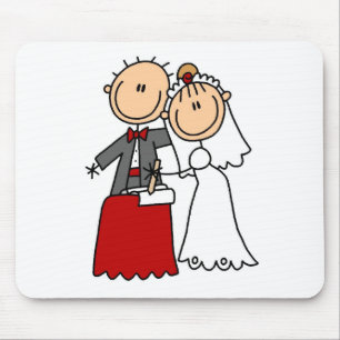 Braut und Bräutigam Mousepad