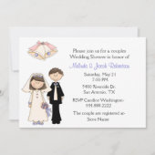 Braut-und Bräutigam-Paar-Polterabend-Einladung Einladung (Vorderseite)