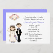 Braut-und Bräutigam-Paar-Polterabend-Einladung Einladung (Vorne/Hinten)