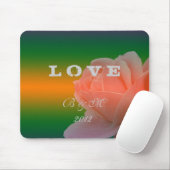 Braut und Bräutigam, Rose Blume Mousepad (Mit Mouse)