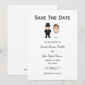 Braut und Bräutigam - Save the Date (Vorne/Hinten)