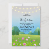 Braut und Bräutigam Save the Date Einladung Hochze (Rückseite)