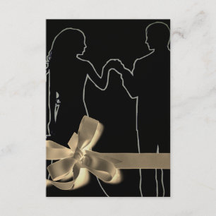 Braut und Bräutigam Silhouette Schwarz hochauflöse Einladung