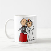 Braut-und Bräutigam-Tasse Kaffeetasse (Links)