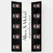 Braut-und Bräutigam-Weckgläser wählen Ihre Farbe Banner (Vertikal)