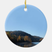 Braut-und Bräutigam-Weihnachtsverzierung Keramikornament (Hinten)