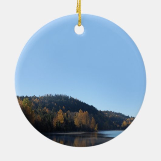Braut-und Bräutigam-Weihnachtsverzierung Keramikornament (Hinten)