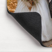 Braut und Bräutigam Wildtruthähne Mousepad (Ecke)