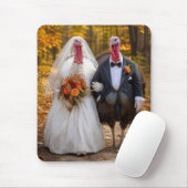 Braut und Bräutigam Wildtruthähne Mousepad (Mit Mouse)