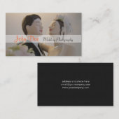 Braut- und Bräutigamhochzeitsphotographie Visitenkarte (Vorne/Hinten)