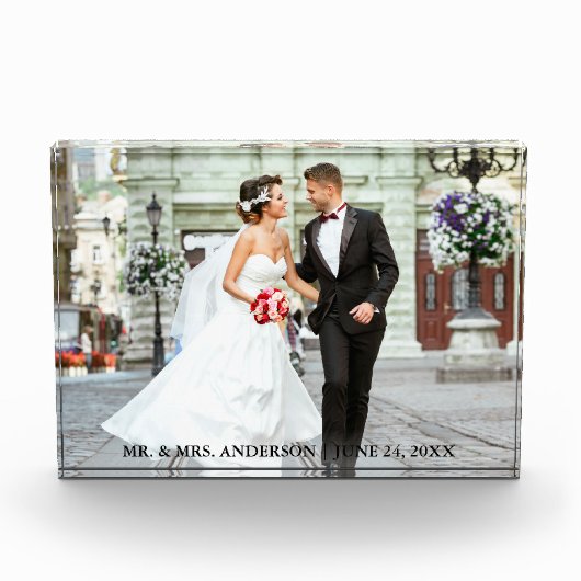 Braut und Foto Hochzeitsblock (Vorderseite)