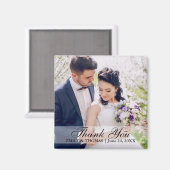 Braut und Foto Magnet S W (Vorderseite/Rückseite)