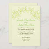 Braut- und Gärtnerei Hochzeitsfeier Blume Einladung (Vorne/Hinten)