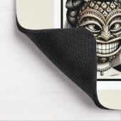 Braut und Groom Aloha Pineaple Tiki Kopfhochzeit Mousepad (Ecke)