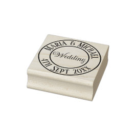 Braut und Groom Blush Pink Hochzeit Gummistempel