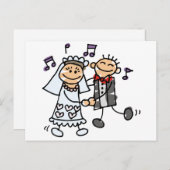 Braut und Groom Celebrate Postkarte (Vorne/Hinten)