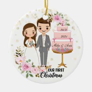 Braut und Groom Chibi Hochzeitsgeschenk Keepake Pe Keramik Ornament