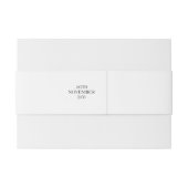 Braut und Groom elegante Skriptbezeichnung Hochzei Einladungsbanderole (Rückseitenbeispiel)