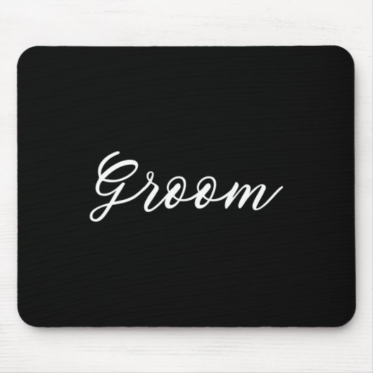 Braut und Groom Flitterwochen, nur verheiratet Mousepad (Vorne)