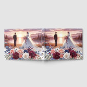 Braut und Groom Floral Wedding Gästebuch (Voll)