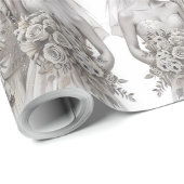 Braut und Groom Geschenkpapier (Rolleneckpunkt)