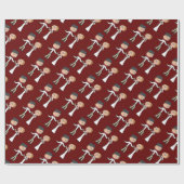 Braut und Groom-Hochzeit Geschenkpapier (Flach)