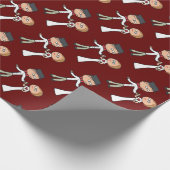 Braut und Groom-Hochzeit Geschenkpapier (Ecke)