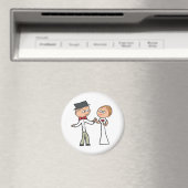 Braut und Groom-Hochzeit Magnet (In Situ (Geschirrspüler))