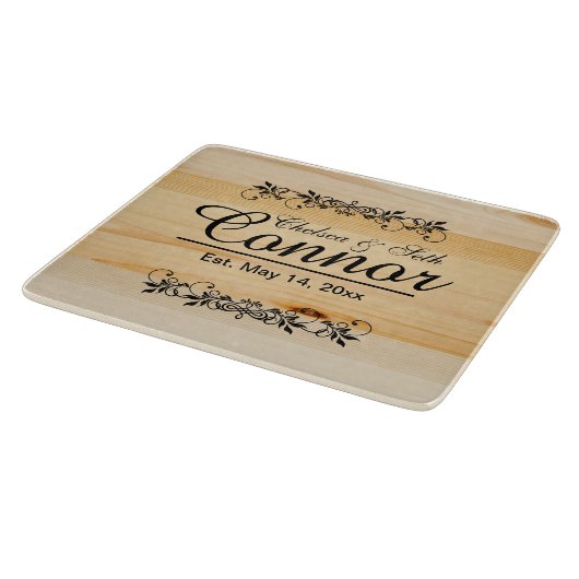 Braut und Groom Hochzeit oder Jubiläum | DIY Text Schneidebrett (Ecke)