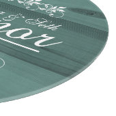 Braut und Groom Hochzeit oder Jubiläum | DIY Text Schneidebrett (Ecke)