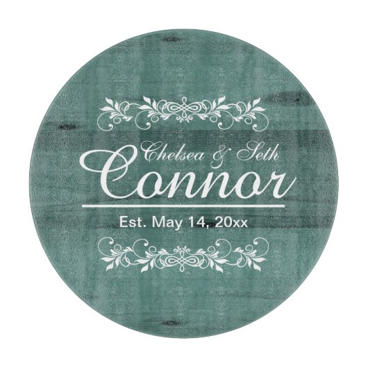 Braut und Groom Hochzeit oder Jubiläum | DIY Text Schneidebrett (Vorderseite)