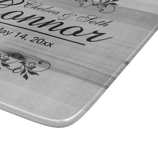 Braut und Groom Hochzeit oder Jubiläum | DIY Text Schneidebrett (Ecke)