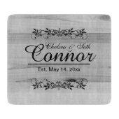 Braut und Groom Hochzeit oder Jubiläum | DIY Text Schneidebrett (Vorderseite)